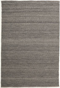  200X300 Plain (Single Colored) Alva Rug - Brown/Black Wool, 