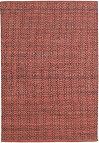  Alva - Dark_Rust/Black Rug 140X200 Authentic
 Modern Handwoven Dark Red/Rust Red (Wool, India)