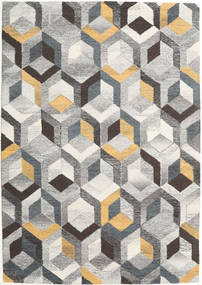  Cube - Grey/Gold Rug 160X230 Modern Light Grey/Dark Beige (Wool, India)