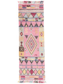  Kids Rug Shaggy Wool 80X250 Fanny Pink/Multicolor Runner Small 