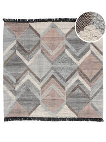  Silvana Rug 250X250 Authentic
 Modern Handwoven Square Light Grey Large (Wool, India)
