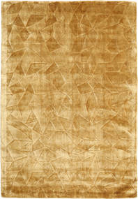Crystal 140X200 Small Gold Plain (Single Colored) Rug 