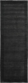  Handloom Frame - Black/Dark Grey Rug 80X350 Modern Runner
 Black (Wool, India)