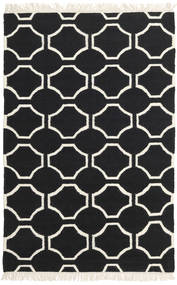  London - Black/Off White Rug 160X230 Authentic
 Modern Handwoven Black/Beige (Wool, India)