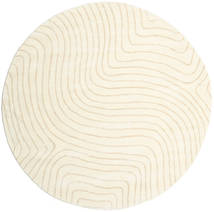  Woodyland - Cream/Beige Rug Ø 250 Modern Round Beige/White/Creme Large (Wool, India)