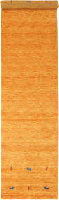  Gabbeh Loom Two Lines - Orange Rug 80X350 Modern Hallway Runner
 Yellow/Light Brown (Wool, India)