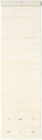  Gabbeh Loom Two Lines - Off White Rug 80X350 Modern Runner
 Beige/White/Creme (Wool, India)