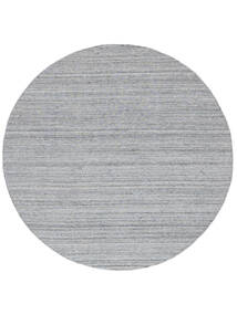 Outdoor Rug Petra - Light Grey Rug Ø 200 Authentic
 Modern Handwoven Round Light Grey/White/Creme ( India)