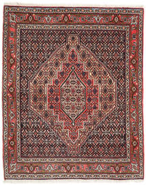  Senneh Rug 124X153 Authentic Oriental Handknotted Black/Dark Red (Wool, Persia/Iran)