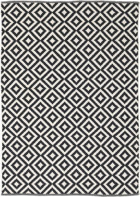  140X200 Checkered Small Torun Rug - Black/White 