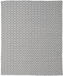 Torun 250X300 Large Grey/White Checkered Cotton Rug 