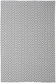 Torun 200X300 Grey/White Checkered Cotton Rug Rug 