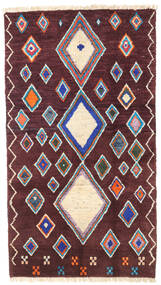  Moroccan Berber - Afghanistan 101X179 Wool Rug Dark Red/Red Small 