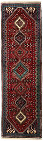 Authentic
 Rug Yalameh Rug 88X295 Runner
 Dark Red/Red (Wool, Persia/Iran)