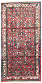  Oriental Hosseinabad Rug 103X208 Red/Dark Pink (Wool, Persia/Iran)