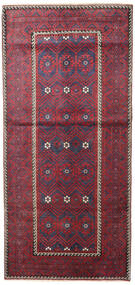  116X252 Baluch Patina Rug Handknotted Rug Red/Dark Grey Persia/Iran 