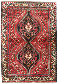  Shiraz Rug 111X160 Authentic
 Oriental Handknotted Dark Brown/Rust Red (Wool, Persia/Iran)