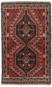  Shiraz Rug 77X126 Authentic
 Oriental Handknotted Dark Brown/Dark Red (Wool, Persia/Iran)