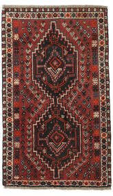  Shiraz Rug 76X127 Authentic
 Oriental Handknotted Dark Red/Dark Brown (Wool, Persia/Iran)