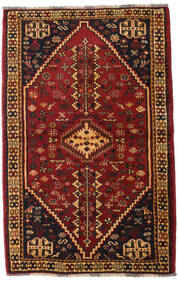  Qashqai Rug 108X169 Authentic
 Oriental Handknotted Dark Brown/Dark Red (Wool, Persia/Iran)