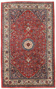  Sarouk Rug 137X220 Authentic
 Oriental Handknotted Dark Red/Dark Blue (Wool, Persia/Iran)
