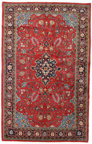  Sarouk Rug 135X215 Authentic
 Oriental Handknotted Dark Red/Rust Red (Wool, Persia/Iran)