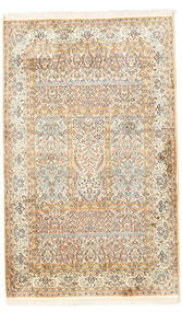  Kashmir Pure Silk Rug 96X154 Authentic
 Oriental Handknotted Beige/Yellow (Silk, India)