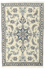  Nain Rug 90X143 Authentic
 Oriental Handknotted Beige/Dark Grey (Wool, Persia/Iran)