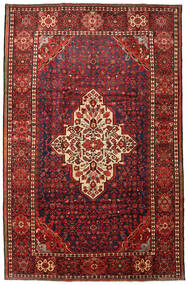  Hosseinabad Rug 215X330 Authentic
 Oriental Handknotted Dark Red/Black (Wool, Persia/Iran)