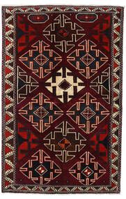  Lori Rug 138X215 Authentic
 Oriental Handknotted Dark Red (Wool, Persia/Iran)