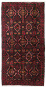  Baluch Rug 98X186 Authentic
 Oriental Handknotted Dark Red/Red (Wool, )