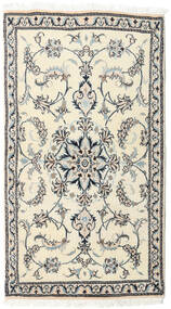  Nain Rug 81X147 Authentic
 Oriental Handknotted Beige/Light Grey (Wool, Persia/Iran)