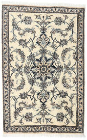  Nain Rug 88X137 Authentic
 Oriental Handknotted Beige/Dark Grey (Wool, Persia/Iran)