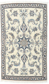  Nain Rug 84X143 Authentic
 Oriental Handknotted Beige/Light Grey (Wool, Persia/Iran)