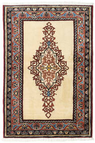  Ardebil Rug 86X128 Authentic Oriental Handknotted Beige/Dark Brown (Wool, Persia/Iran)