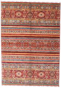  Shabargan Rug 168X240 Authentic
 Oriental Handknotted Dark Red (Wool, Afghanistan)