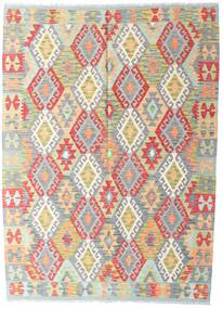  Kilim Afghan Old Style Rug 146X198 Authentic
 Oriental Handwoven Light Grey/Light Pink (Wool, Afghanistan)