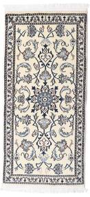  Nain Rug 70X140 Authentic
 Oriental Handknotted Beige/Light Grey (Wool, Persia/Iran)
