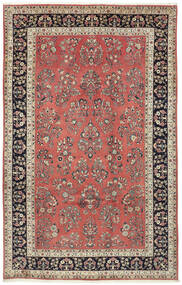  Sarouk Rug 205X320 Authentic
 Oriental Handknotted Dark Red/Black (Wool, Persia/Iran)