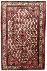  Hamadan Rug 136X215 Authentic
 Oriental Handknotted Dark Red/Dark Brown (Wool, Persia/Iran)