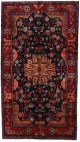  Nahavand Rug 158X286 Authentic
 Oriental Handknotted Dark Red/Black (Wool, Persia/Iran)