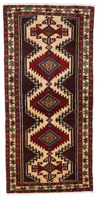  Baluch Rug 96X201 Authentic
 Oriental Handknotted Dark Red/Beige (Wool, )