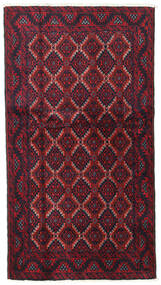  Baluch Rug 100X185 Authentic
 Oriental Handknotted Dark Pink/Red (Wool, )