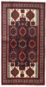  Baluch Rug 103X195 Authentic
 Oriental Handknotted Dark Red/Beige (Wool, Persia/Iran)