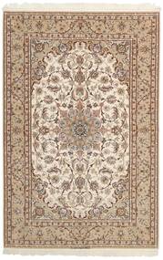  Isfahan Silk Warp Rug 158X237 Authentic
 Oriental Handwoven Light Grey/Beige/Brown (Wool/Silk, Persia/Iran)