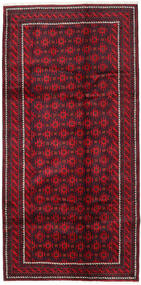  Baluch Rug 131X262 Authentic
 Oriental Handknotted Dark Red/Dark Brown/Crimson Red (Wool, Persia/Iran)
