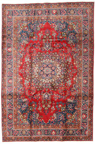  Mashad Rug 196X294 Authentic
 Oriental Handknotted Dark Red/Dark Grey (Wool, Persia/Iran)