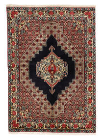  Senneh Rug 123X172 Authentic
 Oriental Handknotted Black/Dark Beige (Wool, Persia/Iran)