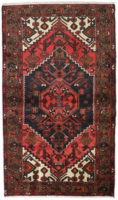  Hamadan Rug 110X186 Authentic
 Oriental Handknotted Dark Brown/Dark Red (Wool, Persia/Iran)
