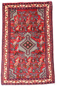  Asadabad Rug 60X93 Authentic
 Oriental Handknotted Dark Red/Dark Purple (Wool, Persia/Iran)